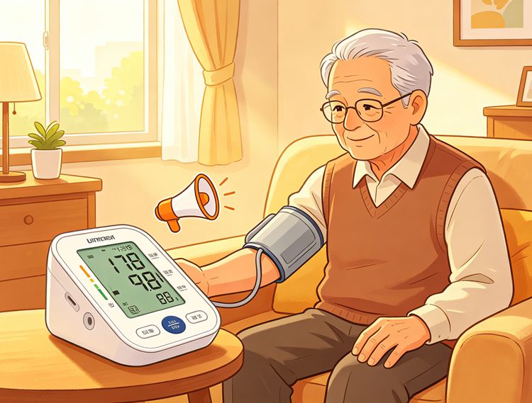 上臂式电子血压计 语音播报 大屏幕 老人家用