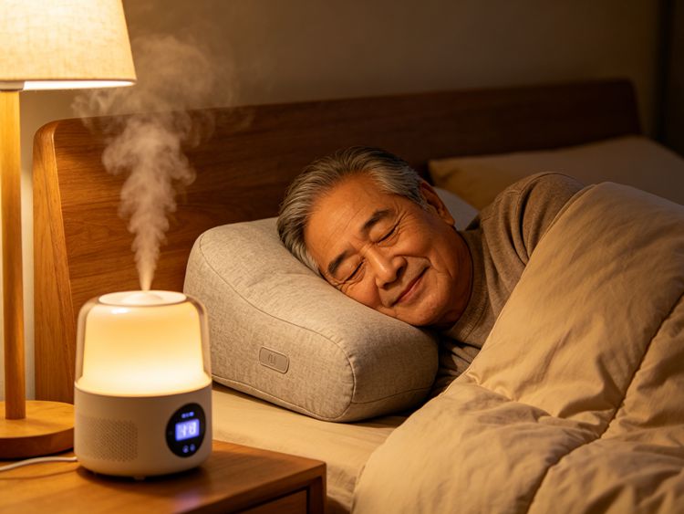 老年人 助眠枕 重力被 香薰机 白噪音机 一夜好眠